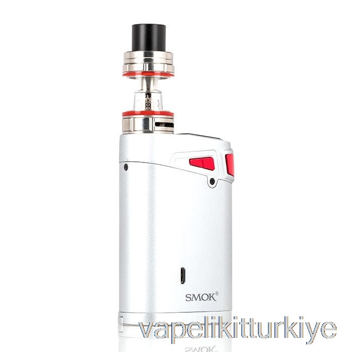 Vape Elektronik Sigara Smok Marshal G320 Tc Başlangıç ​​kiti Gümüş Gövde / Kırmızı Ateşleme Düğmesi